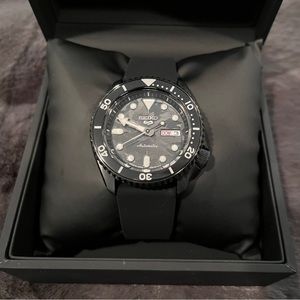 Seiko 5 Sports Limited Edition Automatic Watch- Black Multicam